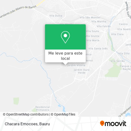 Chacara Emocoes mapa