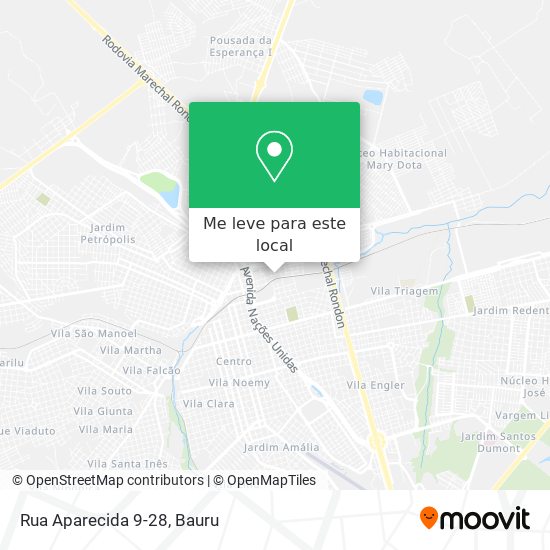 Rua Aparecida 9-28 mapa