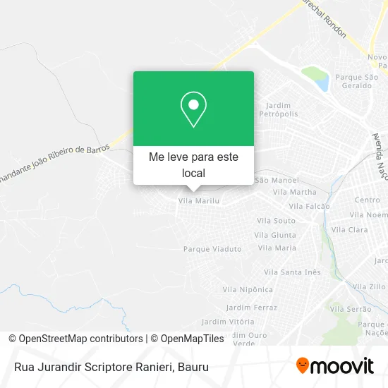 Rua Jurandir Scriptore Ranieri mapa