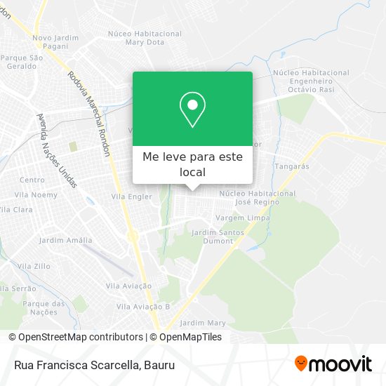 Rua Francisca Scarcella mapa