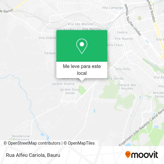 Rua Alfeu Cariola mapa