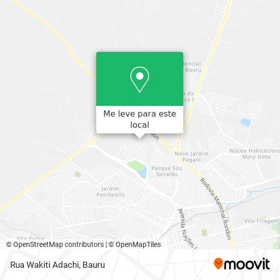 Rua Wakiti Adachi mapa