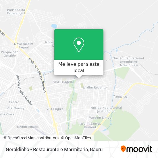 Geraldinho - Restaurante e Marmitaria mapa