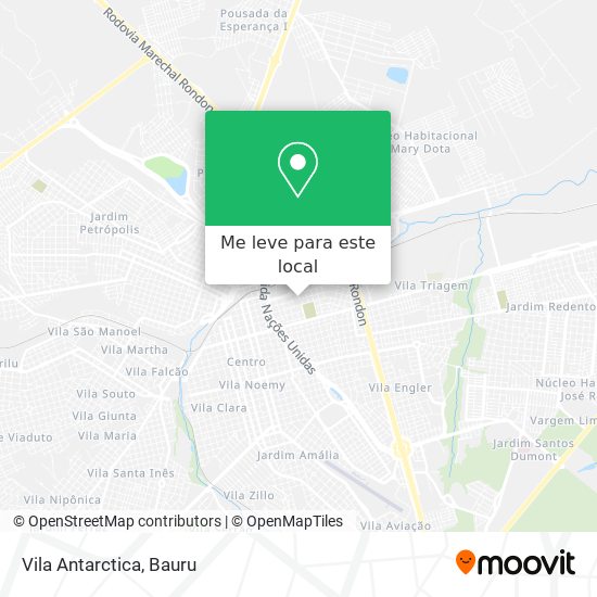 Vila Antarctica mapa