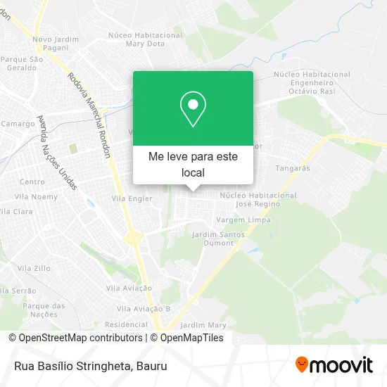 Rua Basílio Stringheta mapa