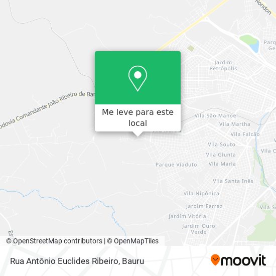 Rua Antônio Euclides Ribeiro mapa