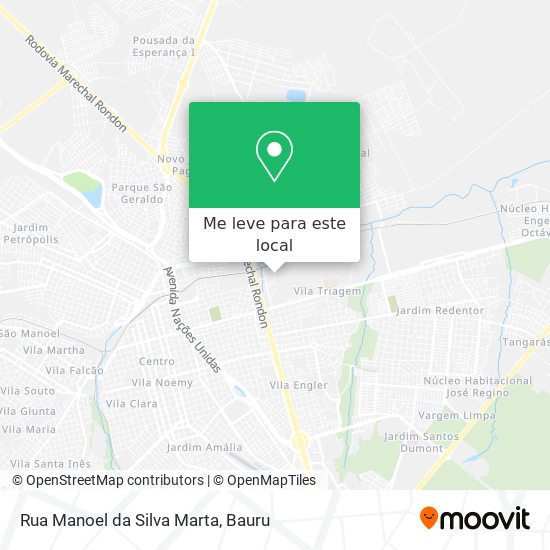 Rua Manoel da Silva Marta mapa