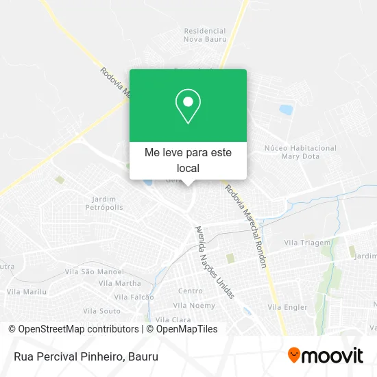 Rua Percival Pinheiro mapa