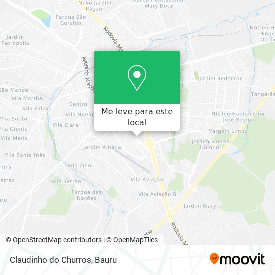 Claudinho do Churros mapa