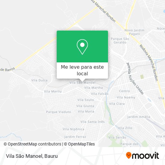 Vila São Manoel mapa