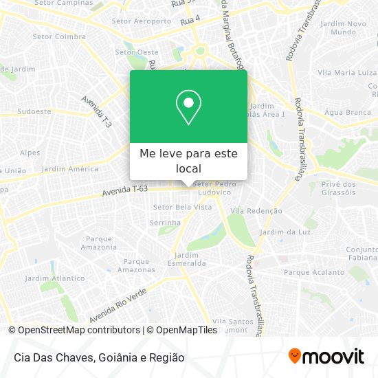 Cia Das Chaves mapa