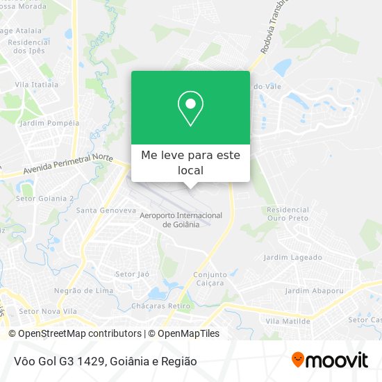 Vôo Gol G3 1429 mapa