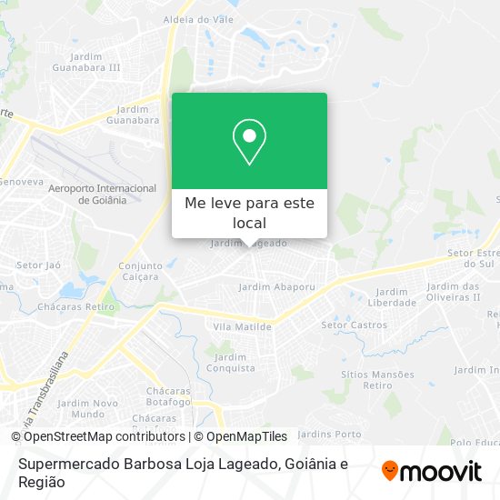 Supermercado Barbosa Loja Lageado mapa