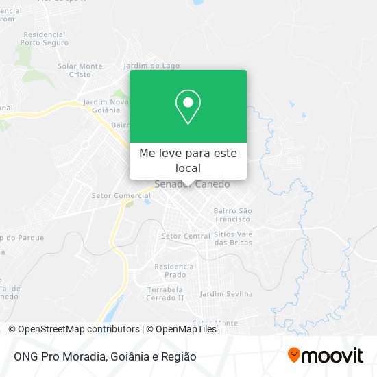 ONG Pro Moradia mapa