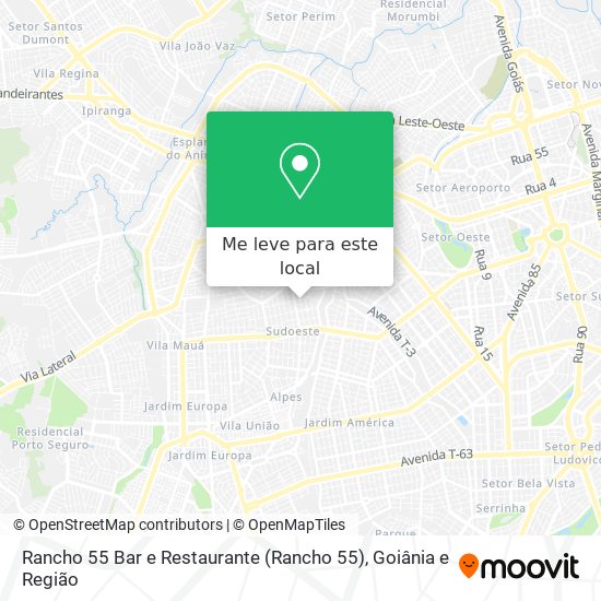 Rancho 55 Bar e Restaurante mapa