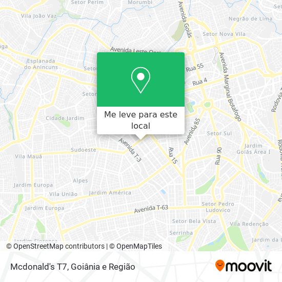 Mcdonald's T7 mapa