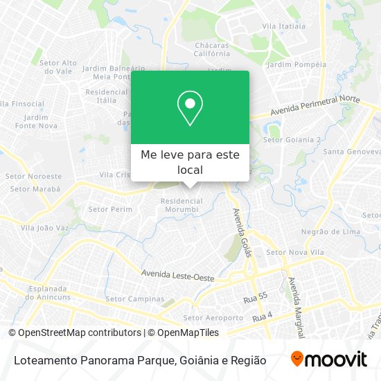 Loteamento Panorama Parque mapa