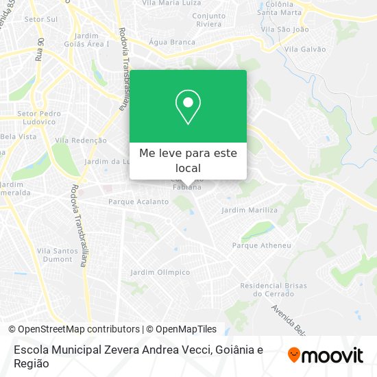 Escola Municipal Zevera Andrea Vecci mapa