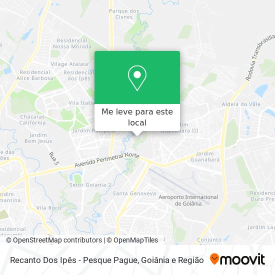 Recanto Dos Ipês - Pesque Pague mapa