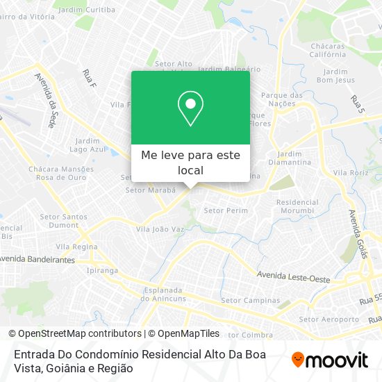 Entrada Do Condomínio Residencial Alto Da Boa Vista mapa