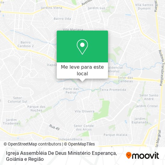 Igreja Assembléia De Deus Ministério Esperança mapa