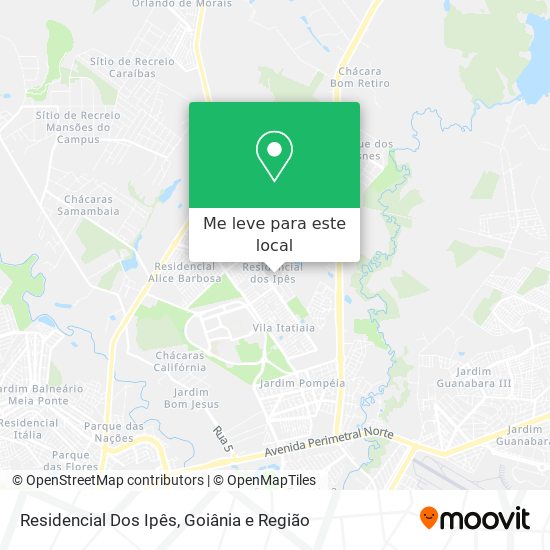 Residencial Dos Ipês mapa