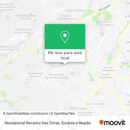 Residencial Recanto Das Emas mapa