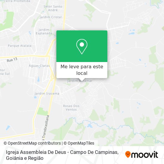 Igreja Assembleia De Deus - Campo De Campinas mapa