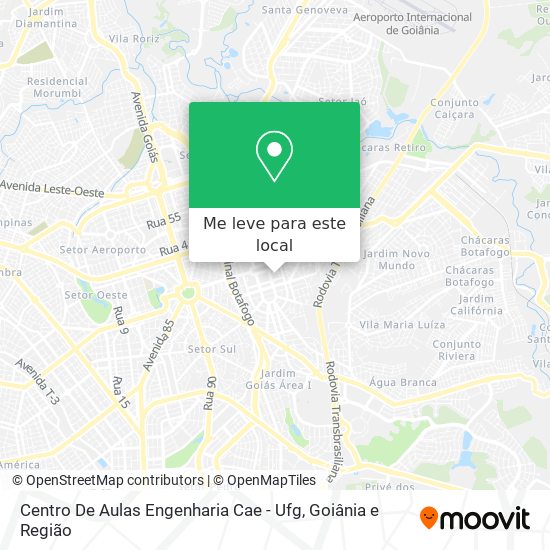 Centro De Aulas Engenharia Cae - Ufg mapa