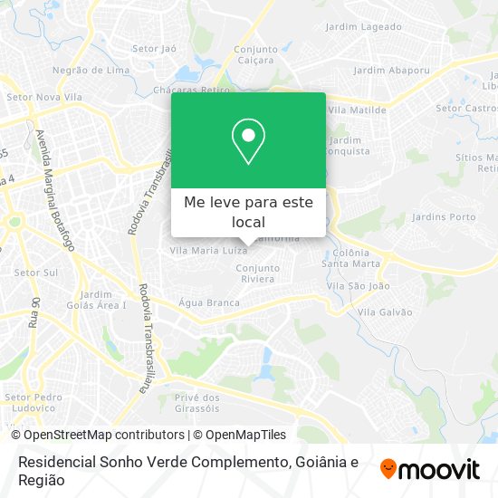 Residencial Sonho Verde Complemento mapa