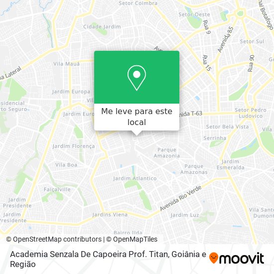 Academia Senzala De Capoeira Prof. Titan mapa