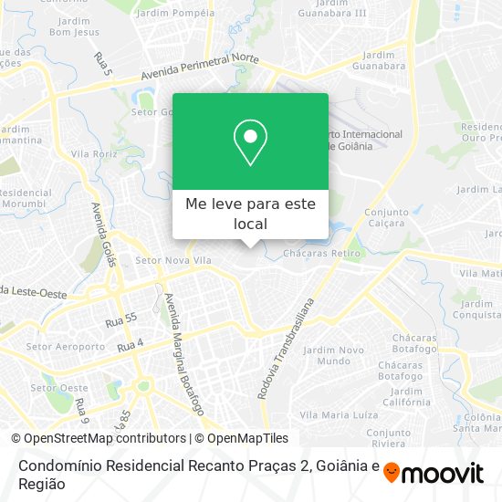 Condomínio Residencial Recanto Praças 2 mapa