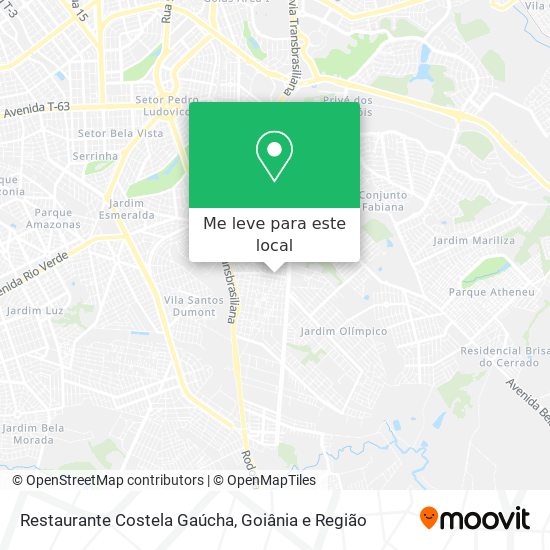 Restaurante Costela Gaúcha mapa