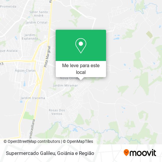 Supermercado Galileu mapa