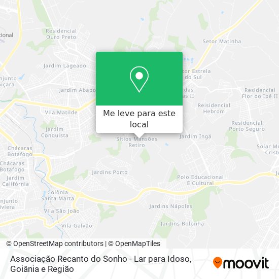 Associação Recanto do Sonho - Lar para Idoso mapa