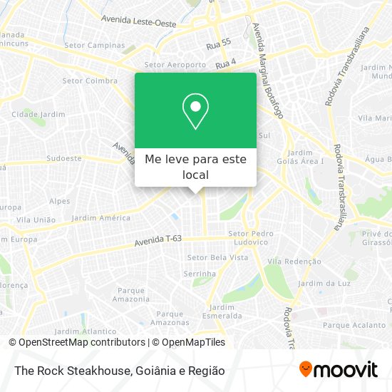The Rock Steakhouse mapa