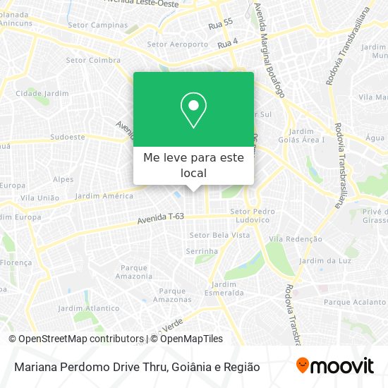 Mariana Perdomo Drive Thru mapa