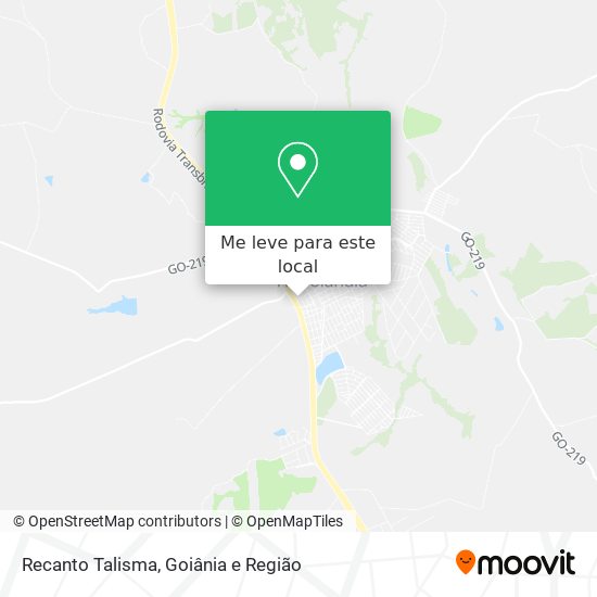 Recanto Talisma mapa