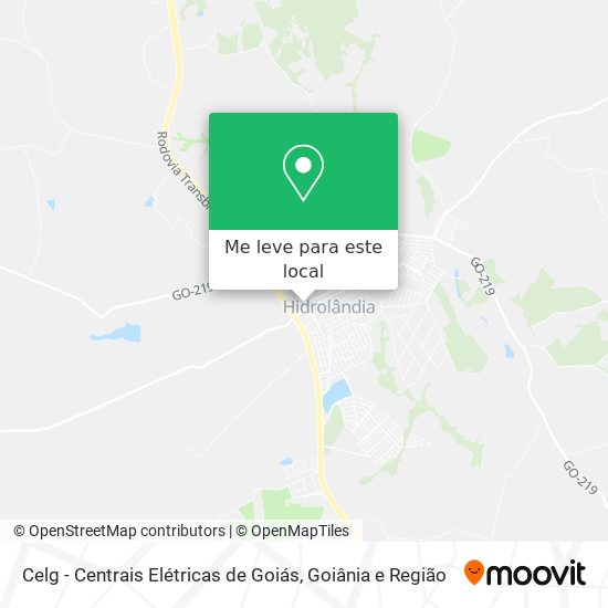 Celg - Centrais Elétricas de Goiás mapa