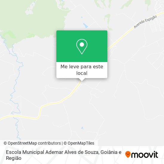 Escola Municipal Ademar Alves de Souza mapa
