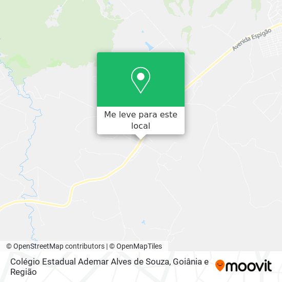 Colégio Estadual Ademar Alves de Souza mapa