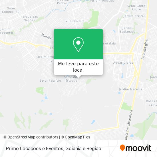 Primo Locações e Eventos mapa