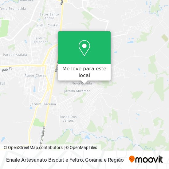 Enaile Artesanato Biscuit e Feltro mapa