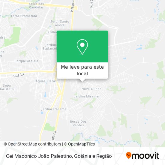 Cei Maconico João Palestino mapa