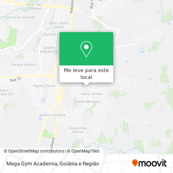 Mega Gym Academia mapa
