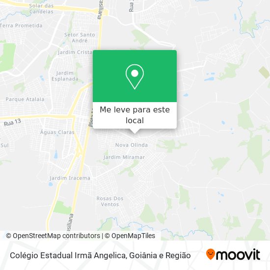 Colégio Estadual Irmã Angelica mapa