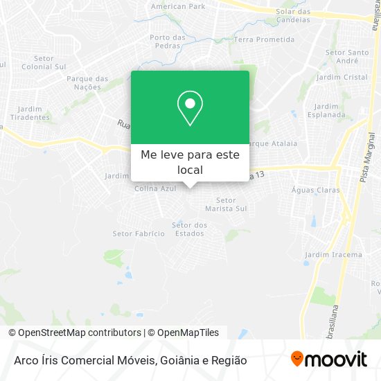 Arco Íris Comercial Móveis mapa