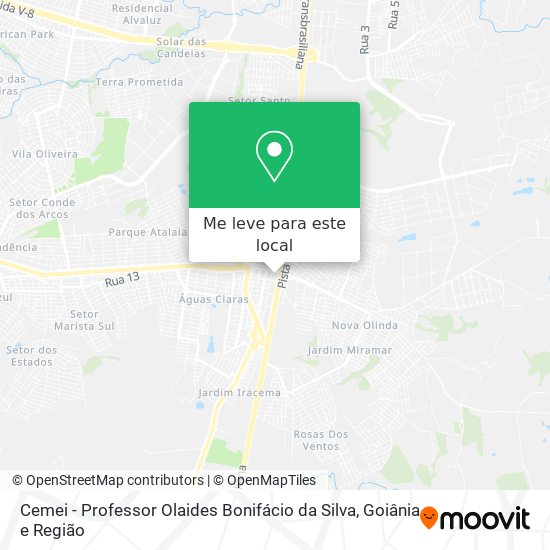 Cemei - Professor Olaides Bonifácio da Silva mapa