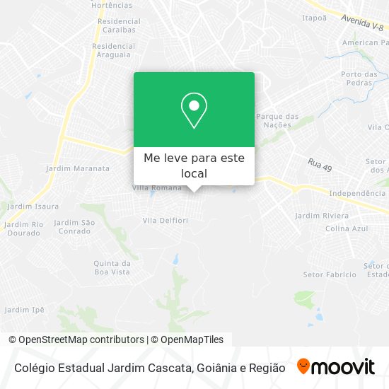 Colégio Estadual Jardim Cascata mapa