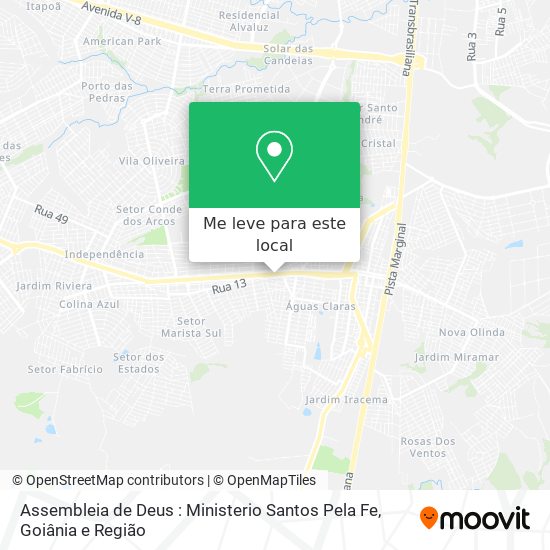 Assembleia de Deus : Ministerio Santos Pela Fe mapa